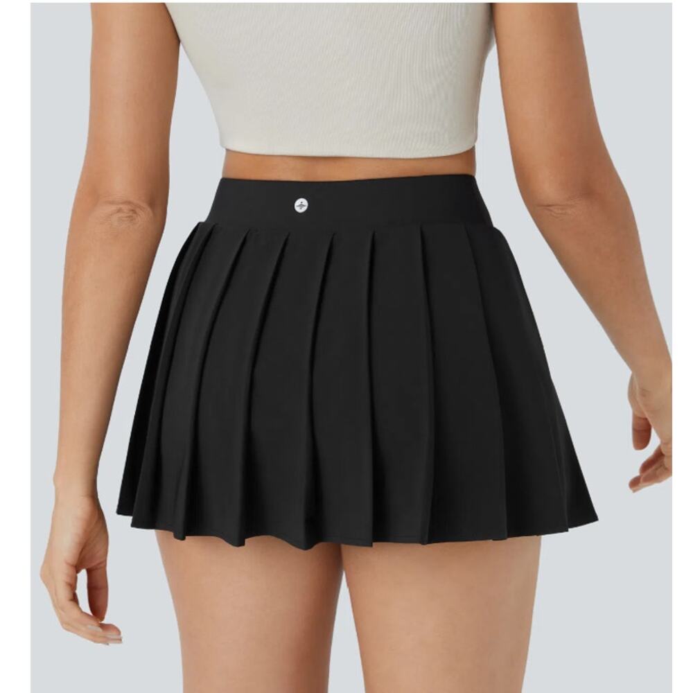 Halara NEW Breezeful High Waist Pleated Pocket Buckle Micro Mini Quick Dry Skirt - Picture 2 of 9